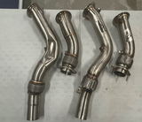 Mastery of Art & Design BMW M2C/M3/M4 S55B30 3.5" 'FAT BOY' Catted Downpipes with Flex Section
