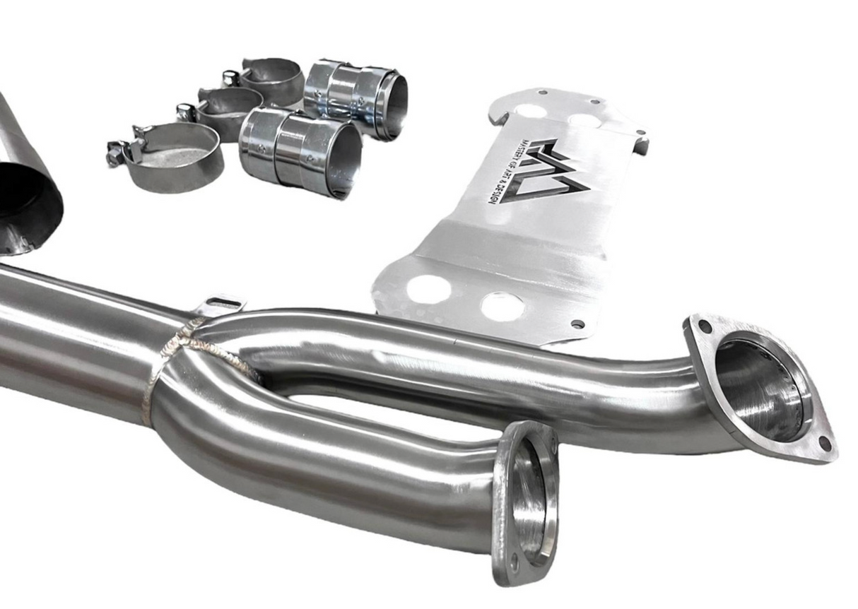 Mastery of Art & Design BMW M2C/M3/M4 S58B30 Single Catless Mid-Pipe with Brace