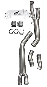Mastery of Art & Design BMW M2C/M3/M4 S58B30 Single Catless Mid-Pipe with Brace