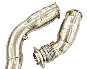 Mastery of Art & Design BMW M2C/M3/M4 S55B30 Resonated Downpipes with Flex Section