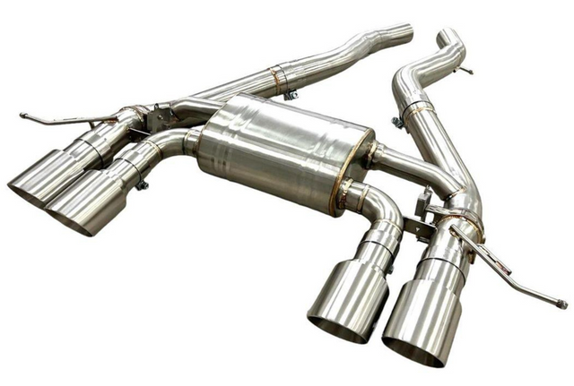 Mastery of Art & Design BMW M2C/M3/M4 S58B30 304SS 3" Axle-Back Exhaust with 4" OD Tips