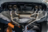 Mastery of Art & Design BMW M2C/M3/M4 S58B30 304SS 3" Axle-Back Exhaust with 4" OD Tips