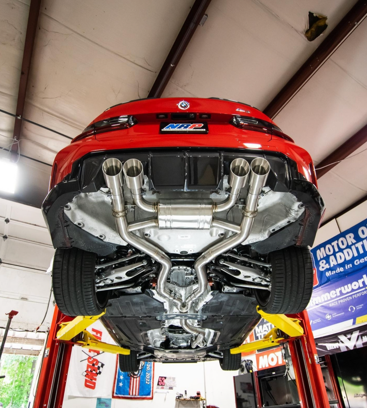Mastery of Art & Design BMW M2C/M3/M4 S58B30 304SS 3" Axle-Back Exhaust with 4" OD Tips