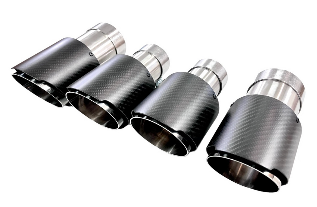 Mastery of Art & Design BMW M2C/M3/M4 S58B30 304SS 3" Axle-Back Exhaust with 4" OD Tips