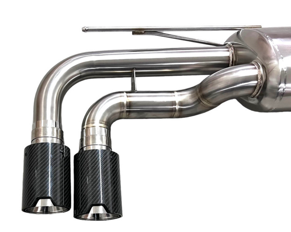 Mastery of Art & Design (17-23) BMW 540i G30 304SS 3" Axle-Back Exhaust with 4" OD Tips