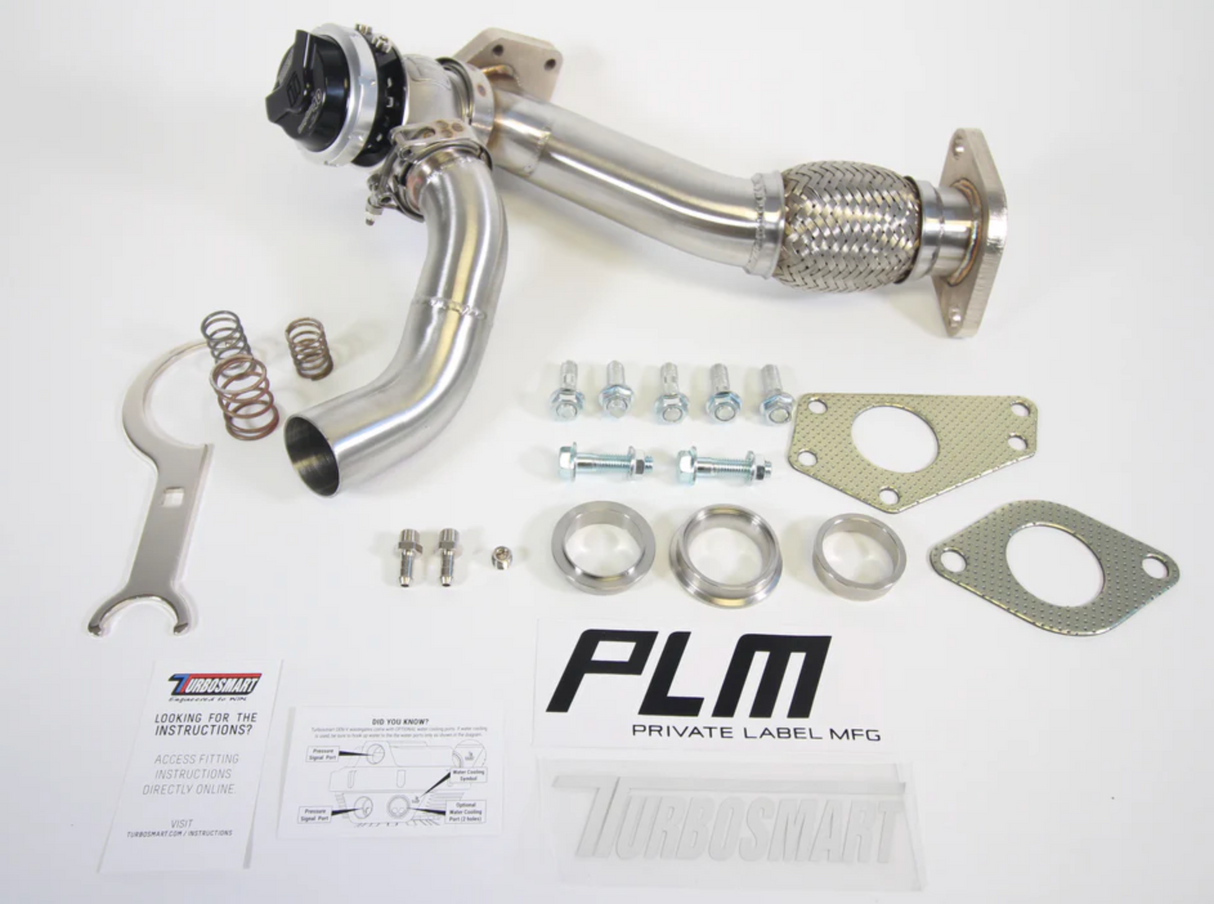 PLM® Subaru EJ20T/EJ25T Catted Up Pipe with Turbosmart WG40 Gen V Wastegate
