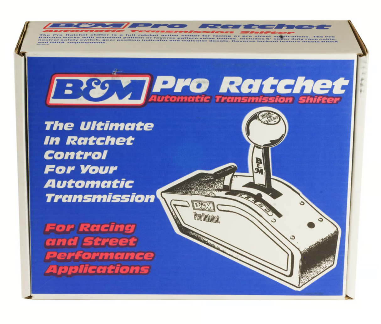 B&M® #81120 GM 2/3/4-Speed Automatic Stealth Pro Ratchet Shifter with Magnum Grip