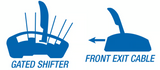 B&M® #80681 Univerdal 3/4-Speed Automatic Z-Gate Shifter Kit