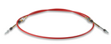 B&M® #80506 6 FT Red Shifter Cable with Doubled Threaded Ends