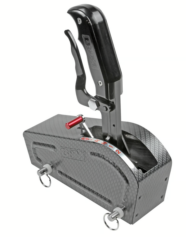 B&M® #81059 GM 2/3/4-Speed Automatic Gated Shifter with Magnum Stealth Grip