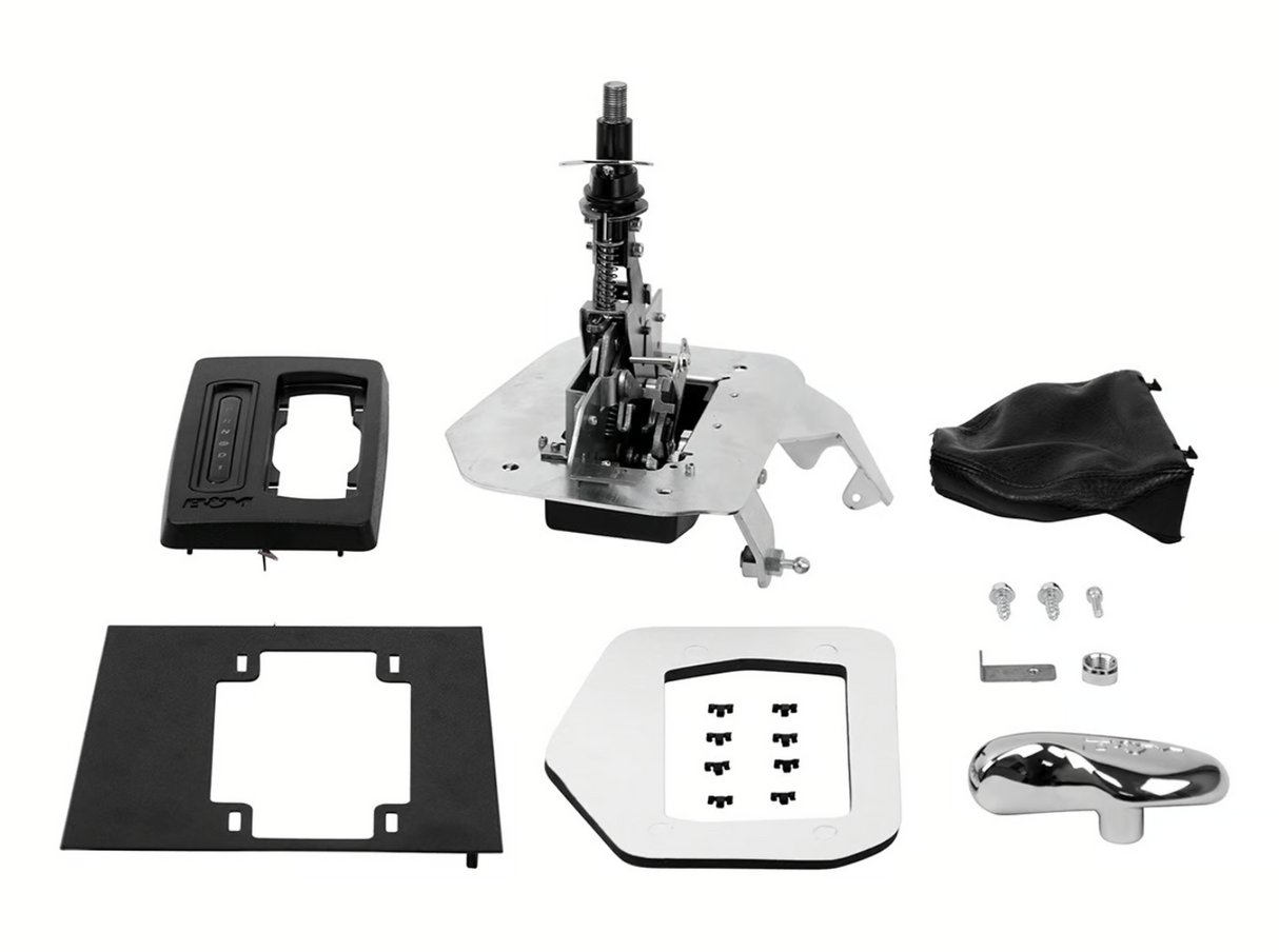 B&M® #81002 (87-93) Ford Mustang C4 Automatic Ratchet Shifter with Hammer Console