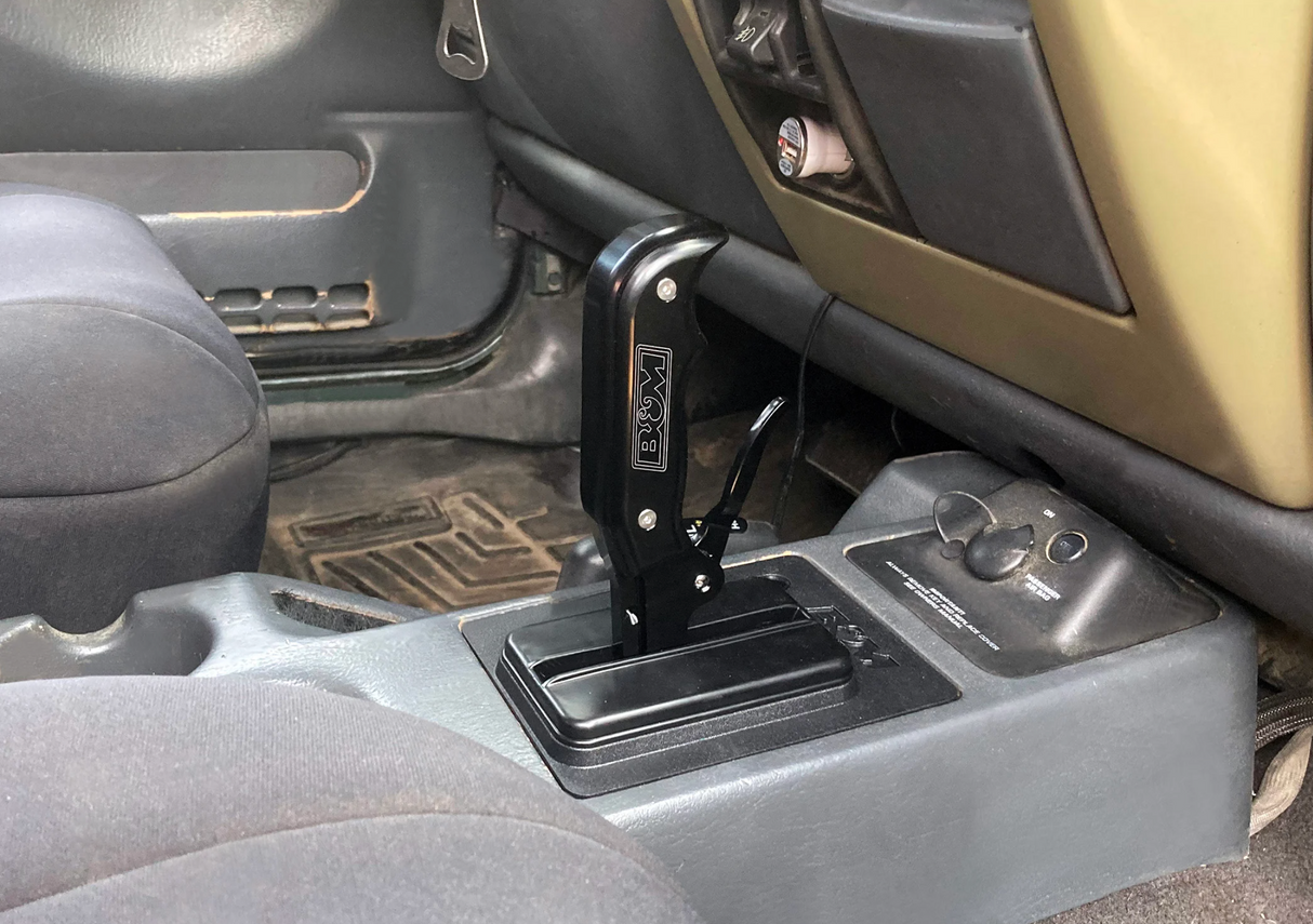 B&M® #81187 TJ Wrangler/XJ Cherokee Automatic Pro Shifter with Magnum Stealth Grip