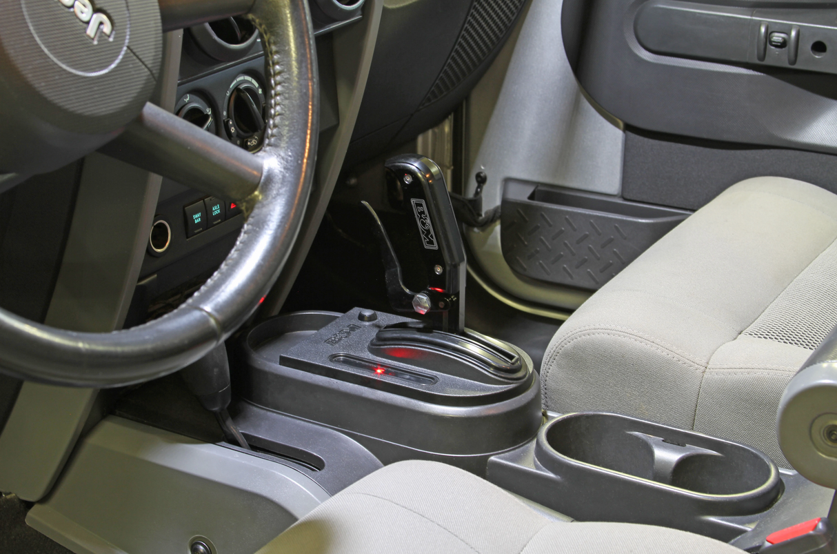 B&M® #81177 (07-10) Jeep Wrangler JK Automatic Shifter with Magnum Pro Grip Console