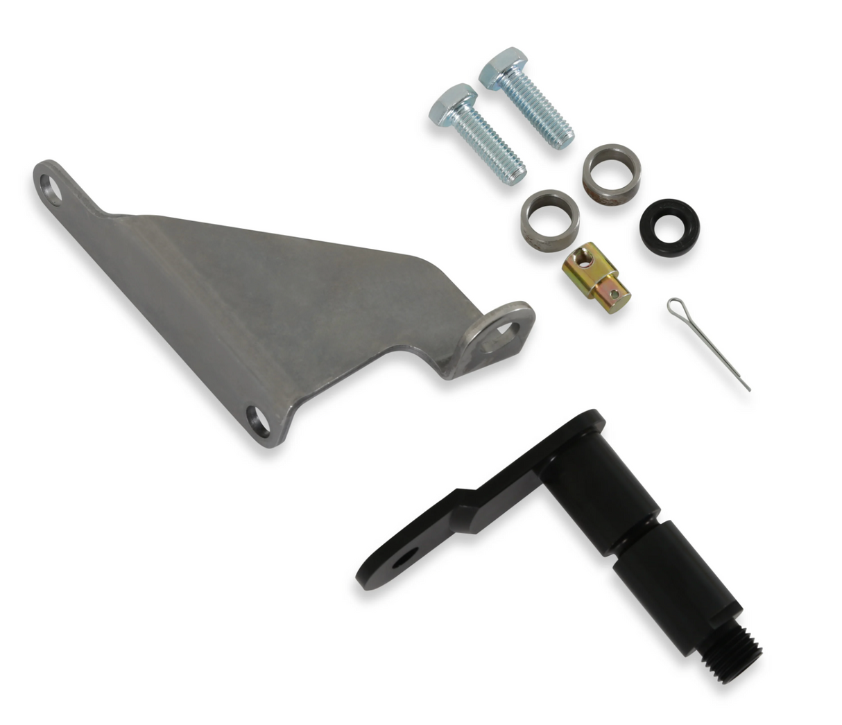 B&M® #40509 Ford AOD Cable Bracket & Shift Lever Kit for B&M 3-Speed Rear-Exit Cable Shifters