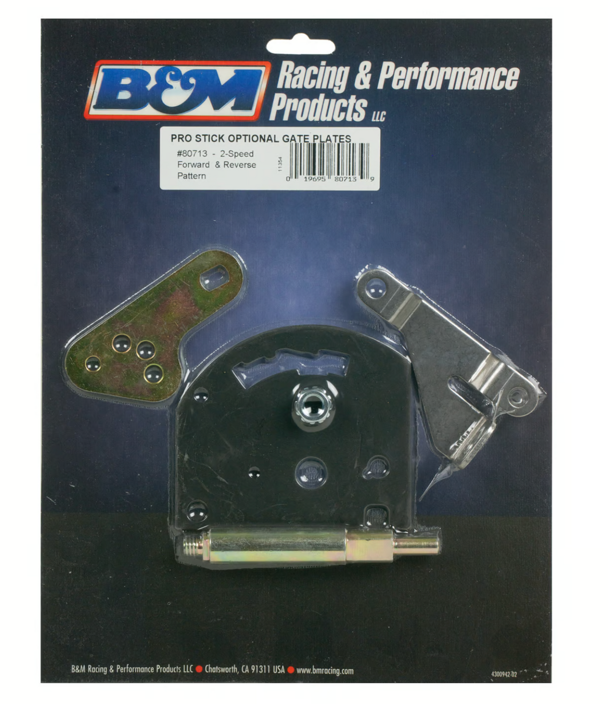 BM® #80713 Gate Plate, Shift Lever & Cable Bracket for Powerglide Transmissions