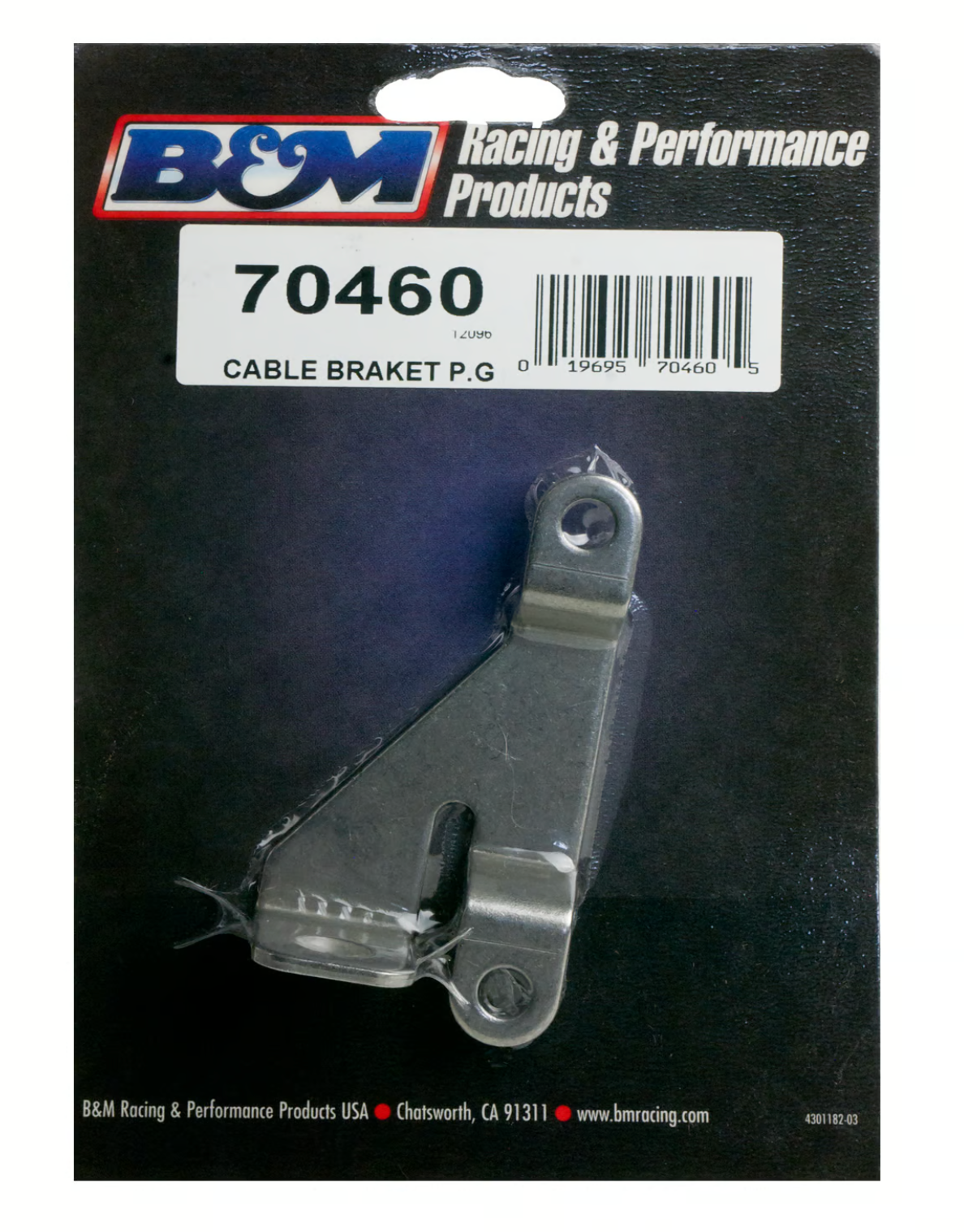BM® #70460 Cable Bracket for GM Powerglide Automatic Transmissions