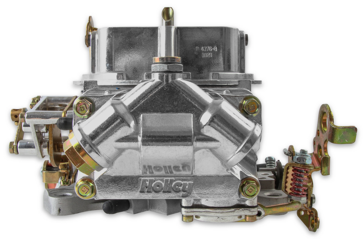 Holley® #0-4779S Double Pumper 4-Barrell Carburetor (750 CFM - 4150 - Mechanical Secondaries - Shiny - Gasoline)