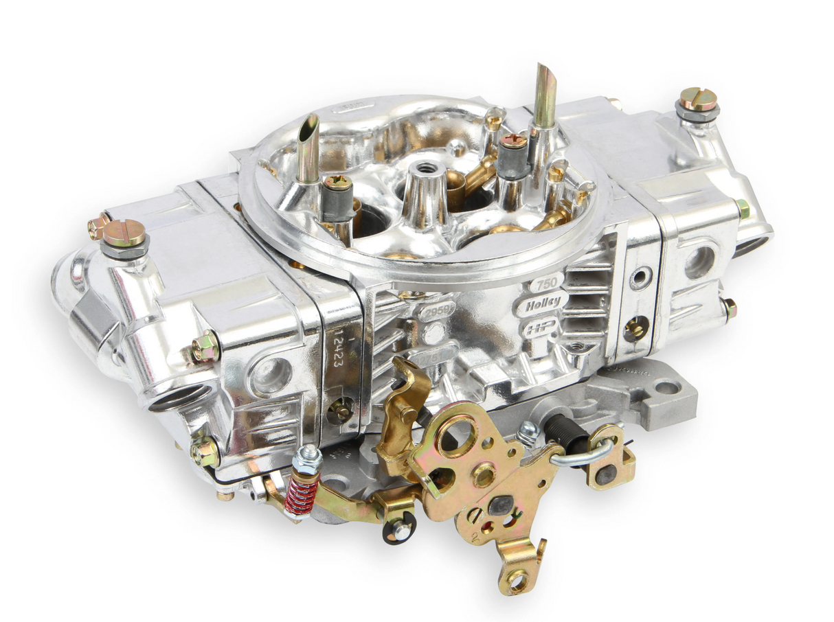 Holley® #0-82751 Street HP 4-Barrell Carburetor (750 CFM - 4150 - Mechanical Secondaries - Shiny - Gasoline)
