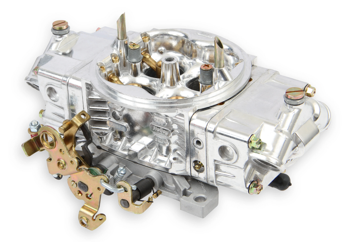 Holley® #0-82751SA Aluminum Street HP Carburetor (750 CFM - 4150 - Mechanical Secondaries - Shiny - Gasoline)