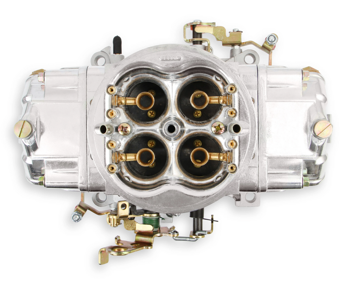 Holley® #0-82751SA Aluminum Street HP Carburetor (750 CFM - 4150 - Mechanical Secondaries - Shiny - Gasoline)