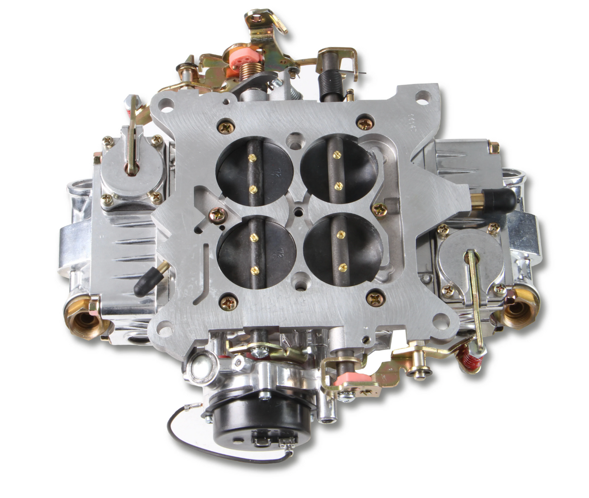 Holley® #0-4777SAE Aluminum Double Pump 4-Barrell Carburetor (650 CFM-4150-Mechanical Secondaries-Shiny-Gasoline)