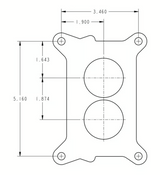 Holley® #0-80500 Street Avenger Carburetor (500 CFM-2300-Shiny-Gasoline)