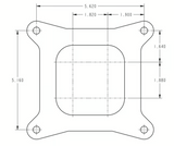 Holley® #0-80783C Classic Carburetor 650 CFM-4150-Vacuum Secondaries-Gold Dichromate-Gasoline)