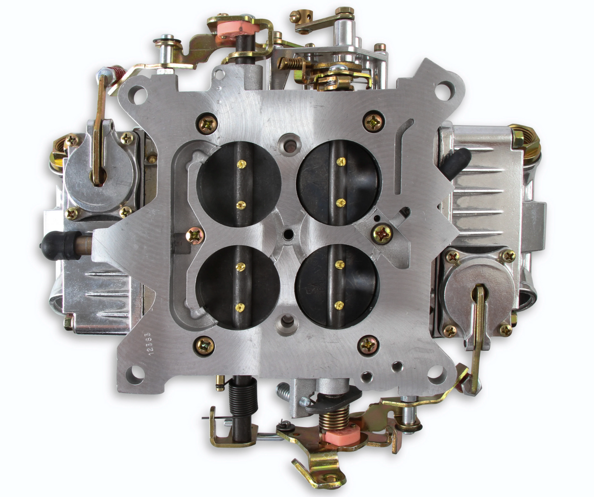 Holley® #0-4777S Double Pump Carburetor (650 CFM-4150-Mechanical Secondaries-Shiny-Gasoline)