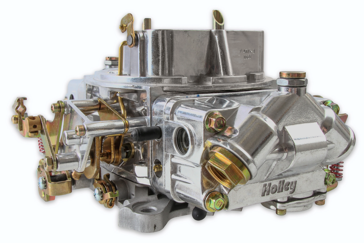 Holley® #0-4777S Double Pump Carburetor (650 CFM-4150-Mechanical Secondaries-Shiny-Gasoline)