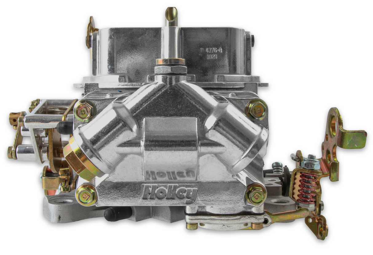 Holley® #0-4779SAE Aluminum Double Pump 4-Barrell Carburetor (750 CFM - 4150 - Mechanical Secondaries - Shiny - Gasoline)