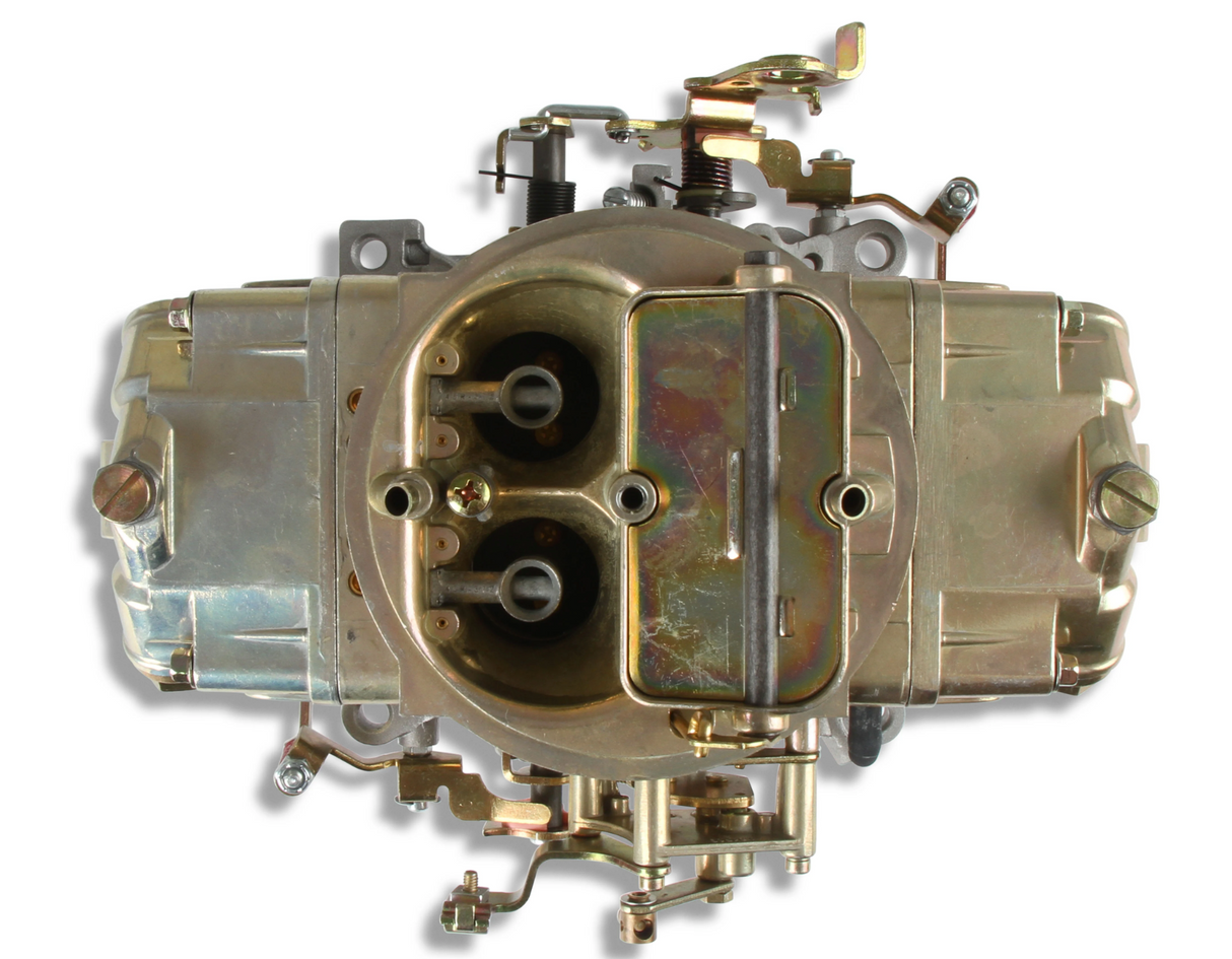 Holley® #0-4779C Double Pumper 4-Barrell Carburetor (750 CFM - 4150 - Mechanical Secondaries - Gold Dichromate - Gasoline)