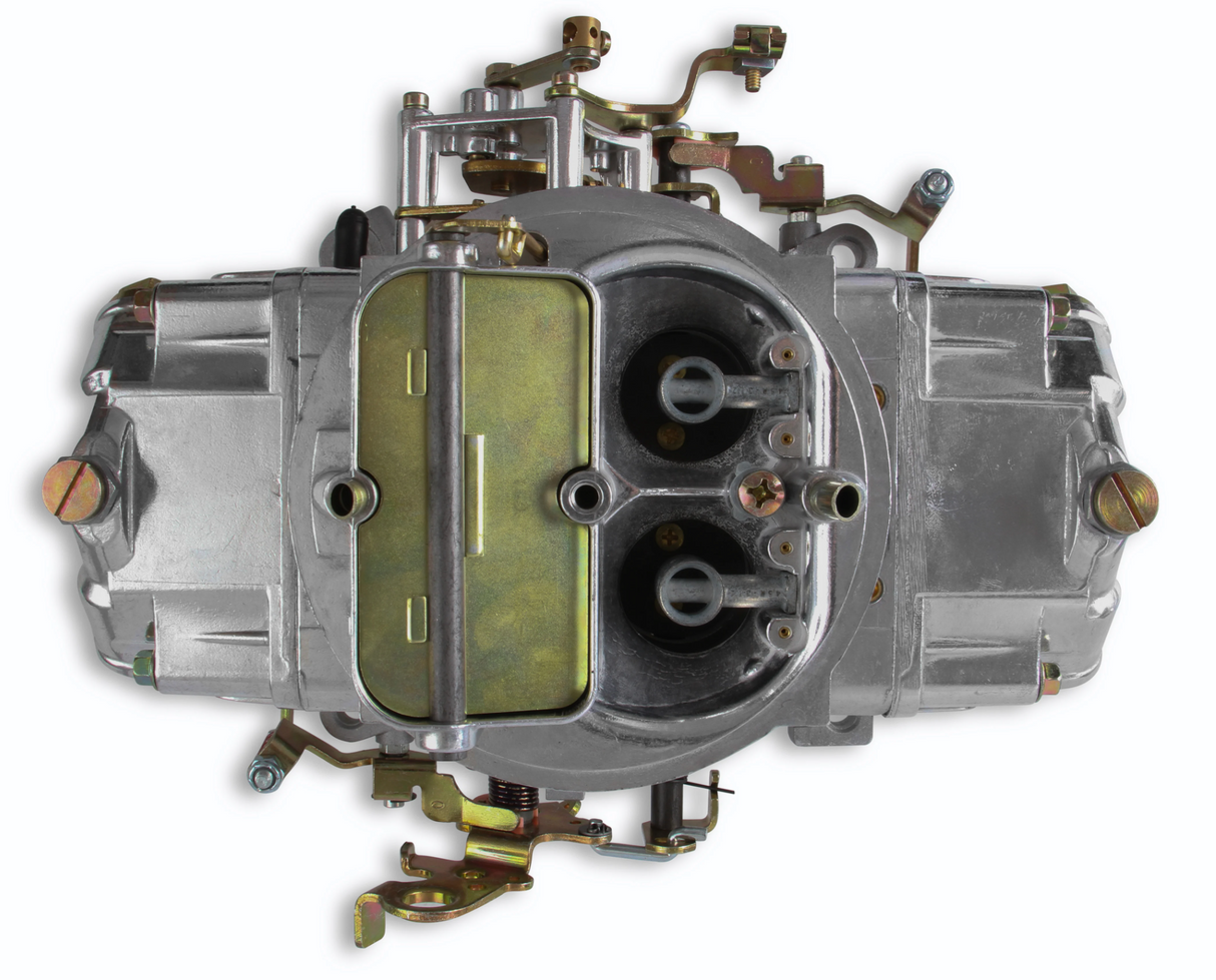 Holley® #0-4776S Double Pumper 4-Barrell Carburetor (600 CFM - 4150 - Mechanical Secondaries - Shiny - Gasoline)