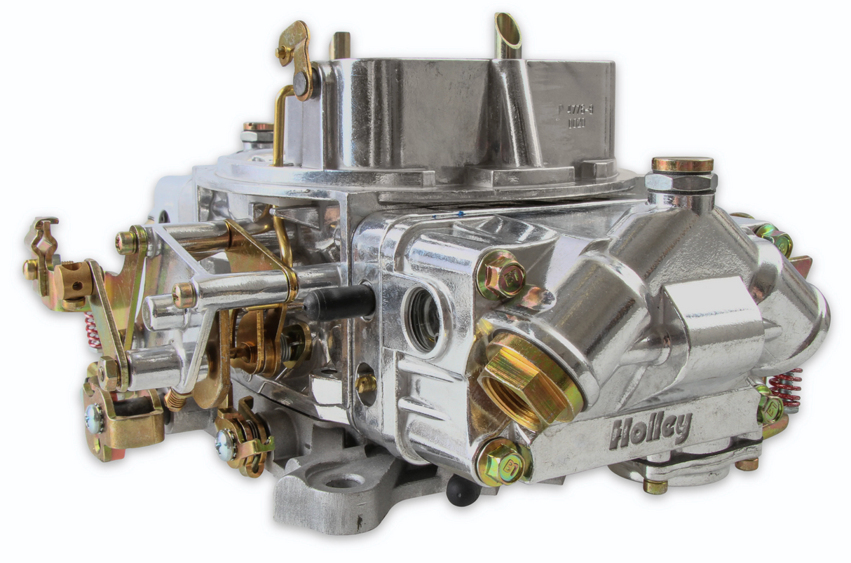 Holley® #0-4776S Double Pumper 4-Barrell Carburetor (600 CFM - 4150 - Mechanical Secondaries - Shiny - Gasoline)