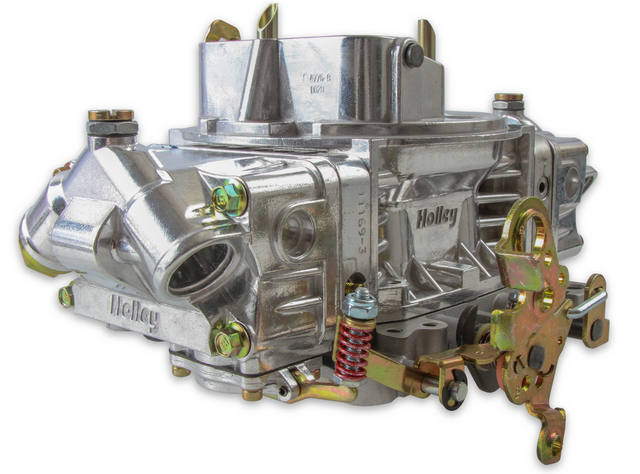 Holley® #0-4776S Double Pumper 4-Barrell Carburetor (600 CFM - 4150 - Mechanical Secondaries - Shiny - Gasoline)