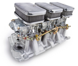 Holley® #300-522SA Tri-Power 3x2 SBC Intake and Carburetor Kit (350 CFM - 2300 - Shiny - Gasoline)