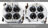 Holley® #0-80908BK Gen 3 Ultra Dominator Carburetor (1250 CFM - 4500 - Mechanical Secondaries - Shiny - Gasoline)