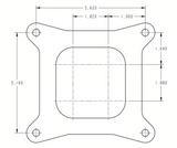 Holley® #0-80805HBX Ultra XP 4-Barell Carburetor (950 CFM - 4150 - Mechanical Secondaries - Hard Core Gray - Gasoline)