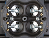 Holley® #0-80805HBX Ultra XP 4-Barell Carburetor (950 CFM - 4150 - Mechanical Secondaries - Hard Core Gray - Gasoline)
