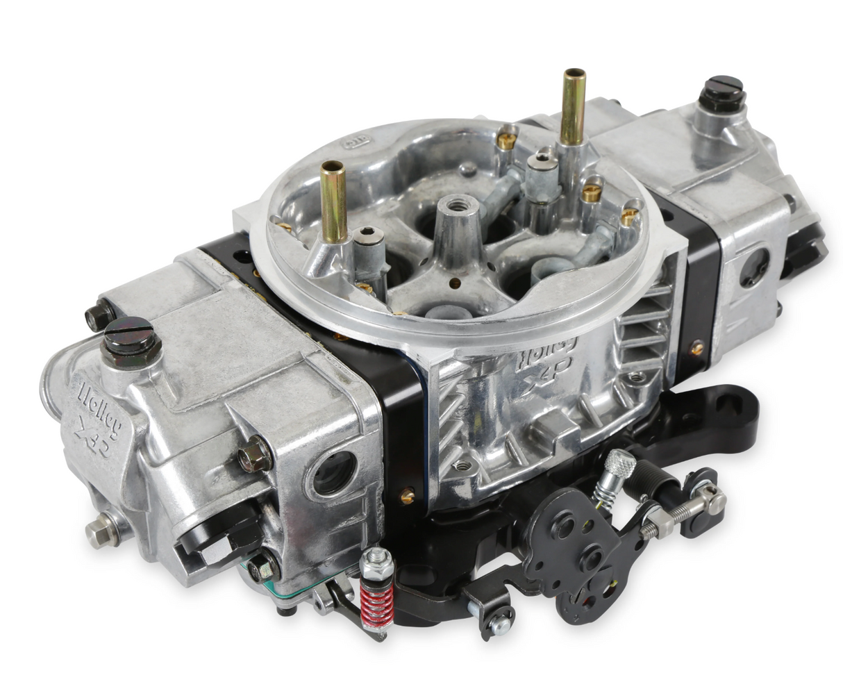 Holley® #0-80577SA Supercharger XP Carburetor - Draw-Thru (950 CFM - 4150 - Mechanical Secondaries - Shiny - Gasoline)