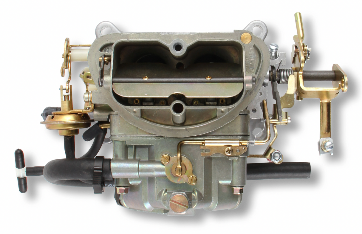 Holley® #0-4144-1 Factory Muscle Car Replacement 2-Barrell Carburetor (350 CFM - 2300 - Gold Dichromate - Gasoline)