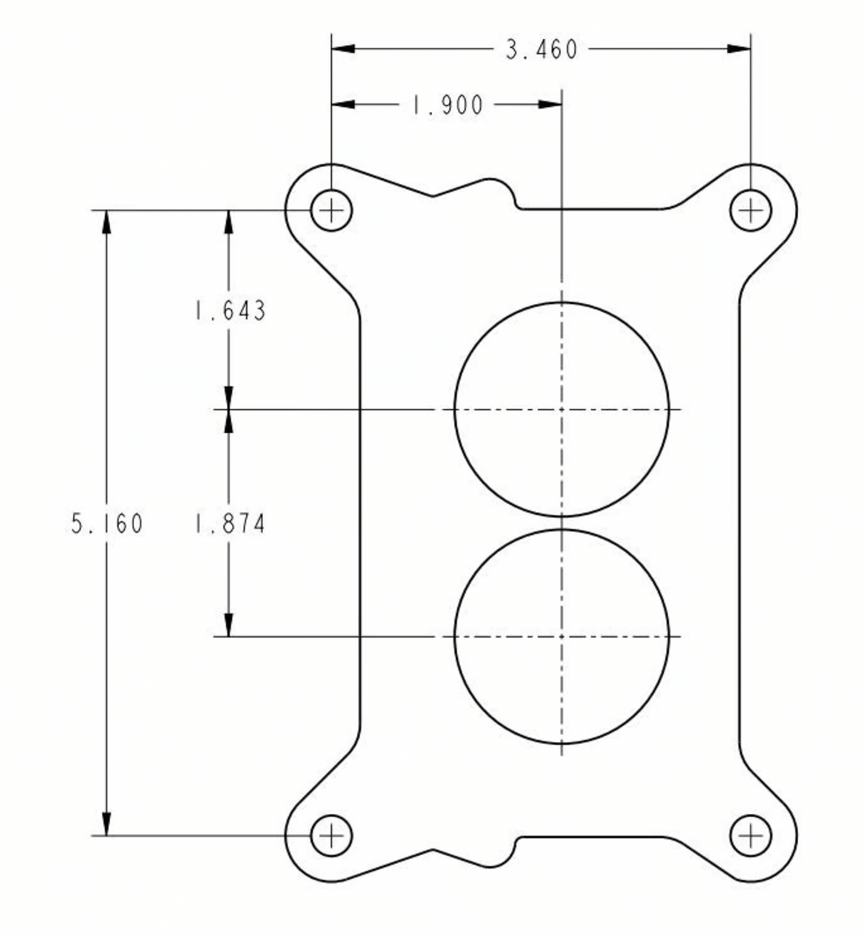 Holley® #0-4144-1 Factory Muscle Car Replacement 2-Barrell Carburetor (350 CFM - 2300 - Gold Dichromate - Gasoline)