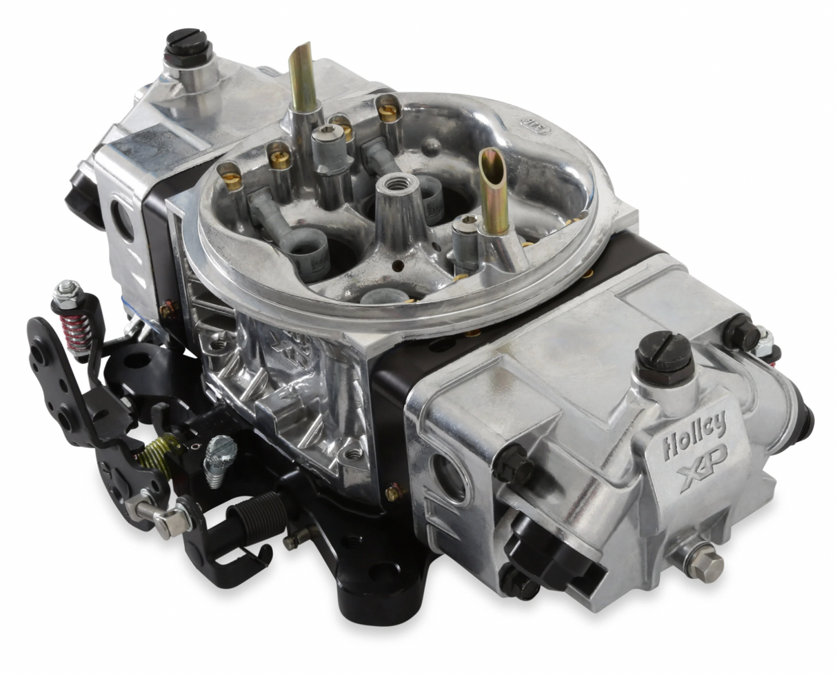Holley® #0-80576SA Supercharger XP 4-Barrell Carburetor - Draw-Thru (750 CFM - 4150 - Mechanical Secondaries - Shiny - Gasoline)
