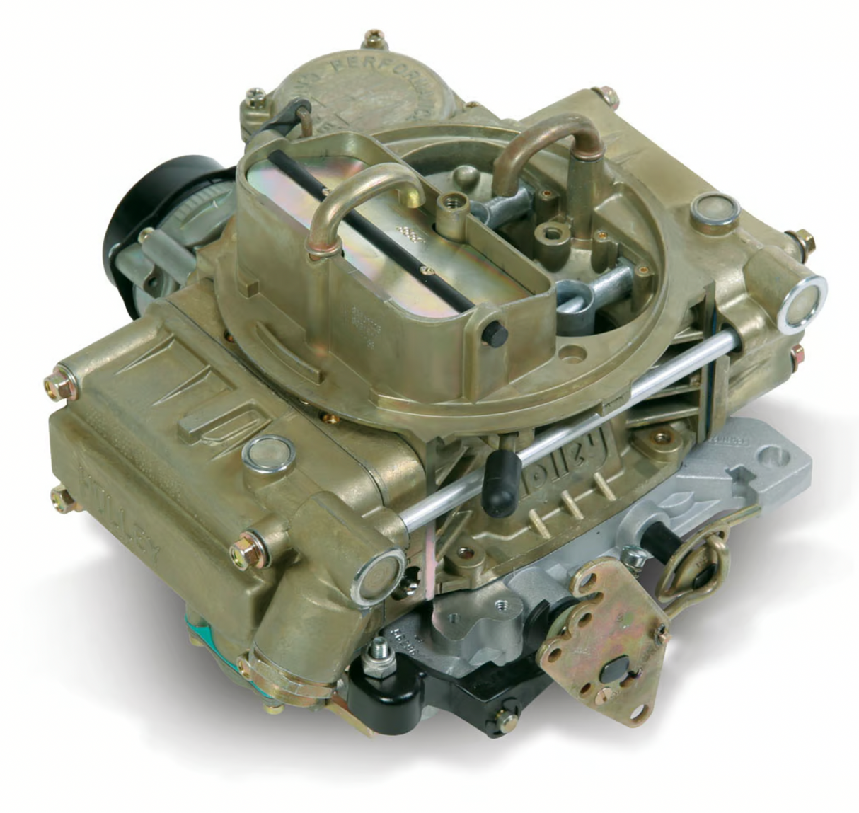 Holley® #0-80319-2 Marine Carburetor (600 CFM - 4160 - Vacuum Secondaries - Gold Dichromate - Gasoline)