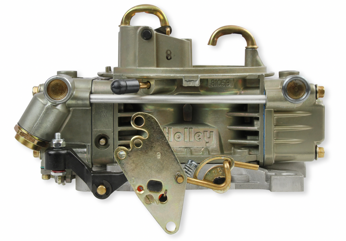 Holley® #0-80319-2 Marine Carburetor (600 CFM - 4160 - Vacuum Secondaries - Gold Dichromate - Gasoline)