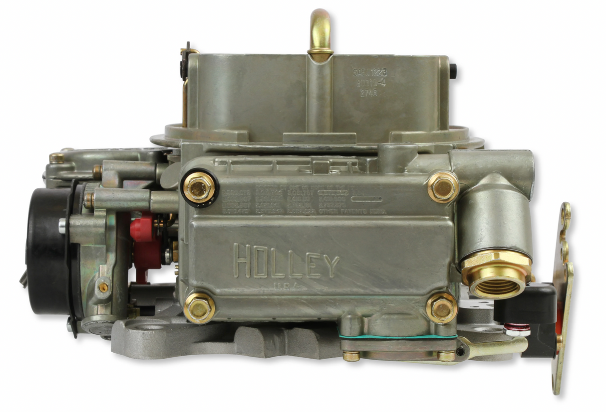 Holley® #0-80319-2 Marine Carburetor (600 CFM - 4160 - Vacuum Secondaries - Gold Dichromate - Gasoline)