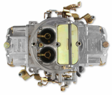 Holley® #0-80573S Supercharger Double Pumper Carburetor - Draw-Thru (750 CFM - 4150 - Mechanical Secondaries - Shiny - Gasoline)