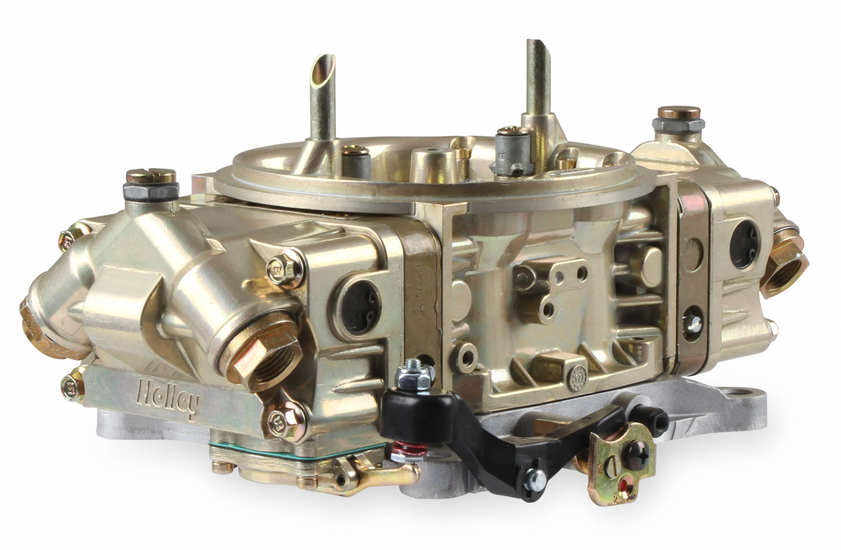 Holley® # 0-80541-2  Classic HP Carburetor (650 CFM - 4150 - Mechanical Secondaries - Gold Dichromate - Gasoline)