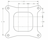 Holley® # 0-80541-2  Classic HP Carburetor (650 CFM - 4150 - Mechanical Secondaries - Gold Dichromate - Gasoline)