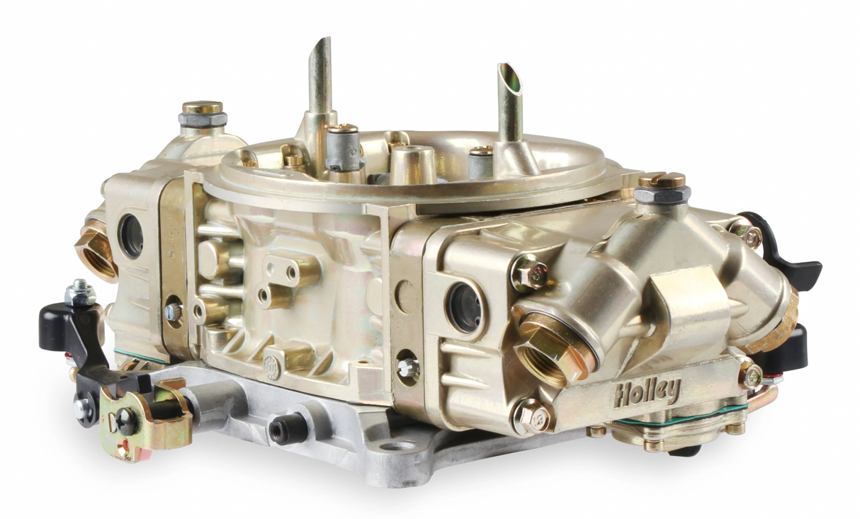 Holley® # 0-80541-2  Classic HP Carburetor (650 CFM - 4150 - Mechanical Secondaries - Gold Dichromate - Gasoline)