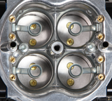 Holley® #0-67201BK Track Warrior Carburetor (850 CFM - 4150 - Mechanical Secondaries - Shiny - Gasoline)